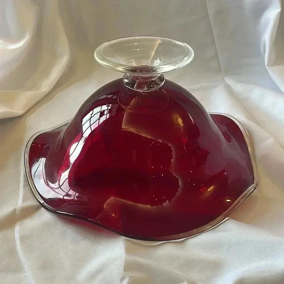 Vintage Red Murano Glass Dish - Picture 5 of 5